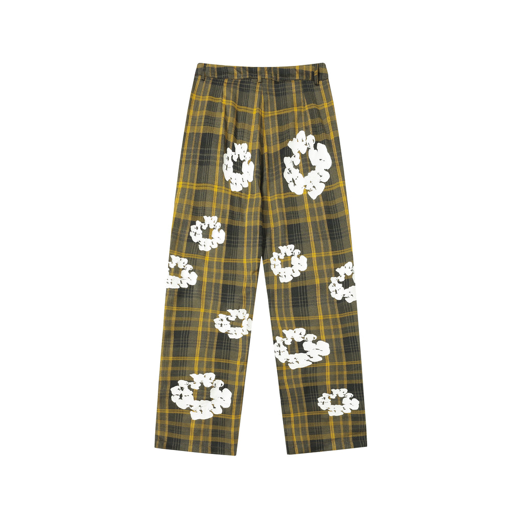 Denim Tears Cotton Wreath Plaid Sweatpants