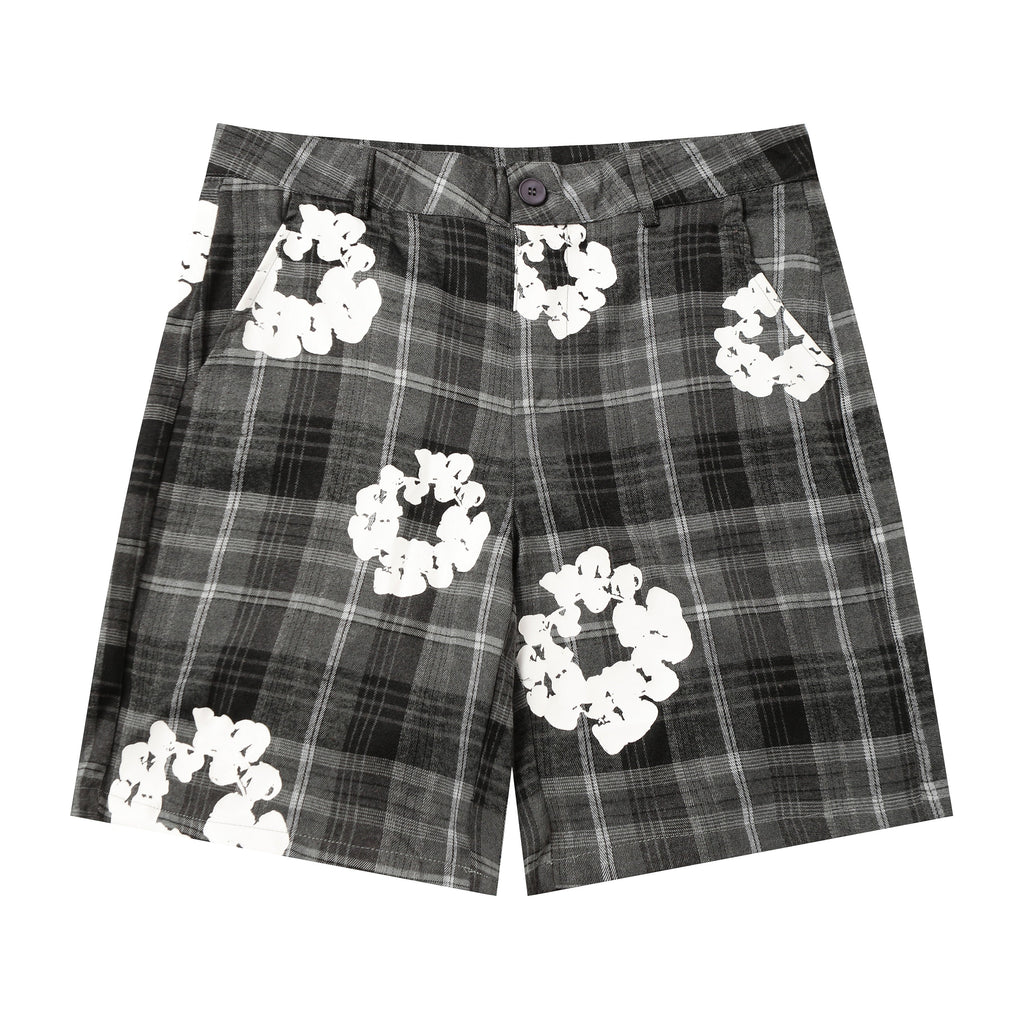 Denim Tears Cotton Wreath Plaid Shorts
