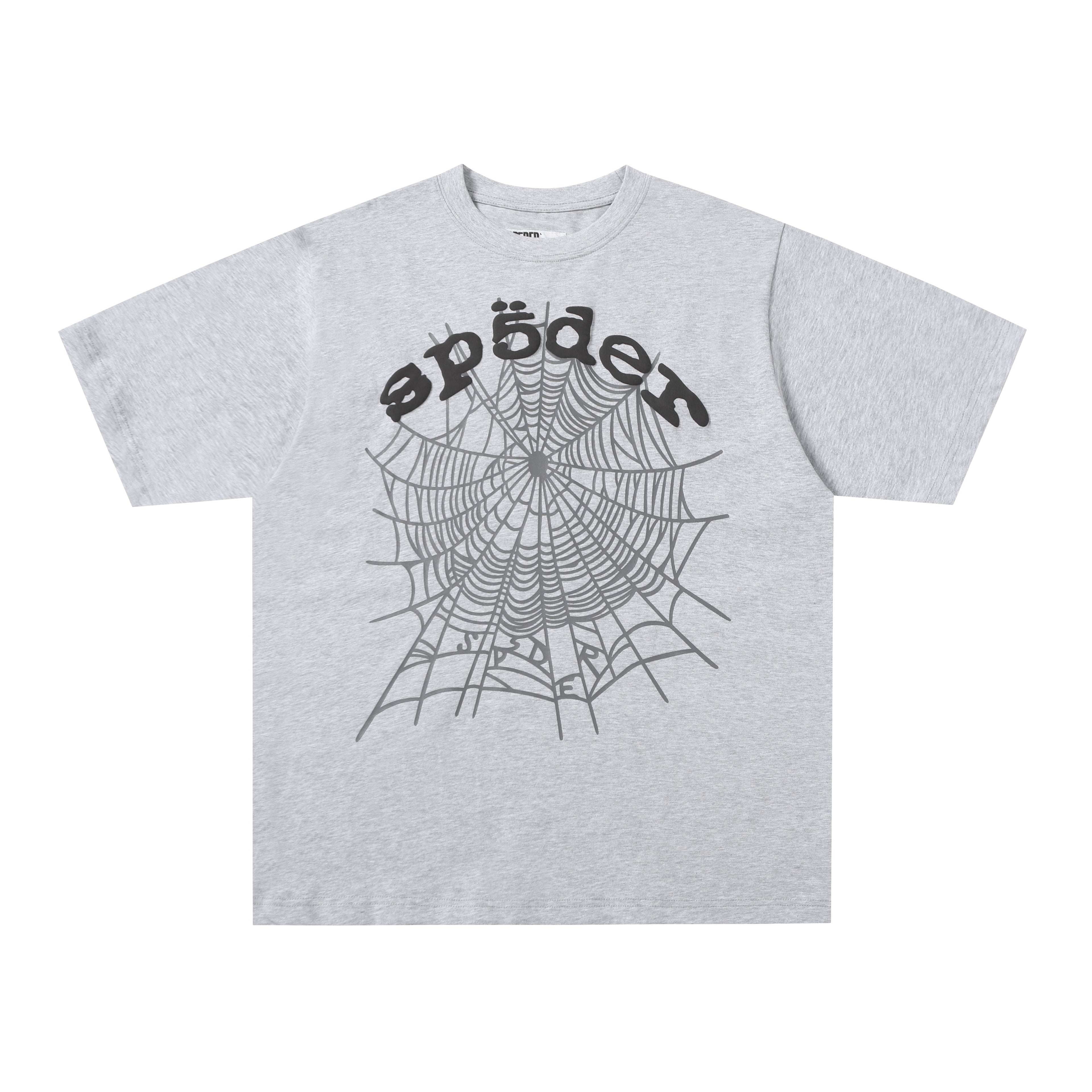 Sp5der Web Graphic T-Shirt (Grey / White )