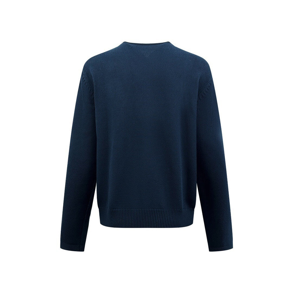 Christian Dior for My Real Friends Sweater - (Cream/Navy Blue)