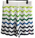 Casablanca Chevron Knit Shorts – White Multi