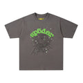 Sp5der Web Graphic T-Shirt (Grey / Green)