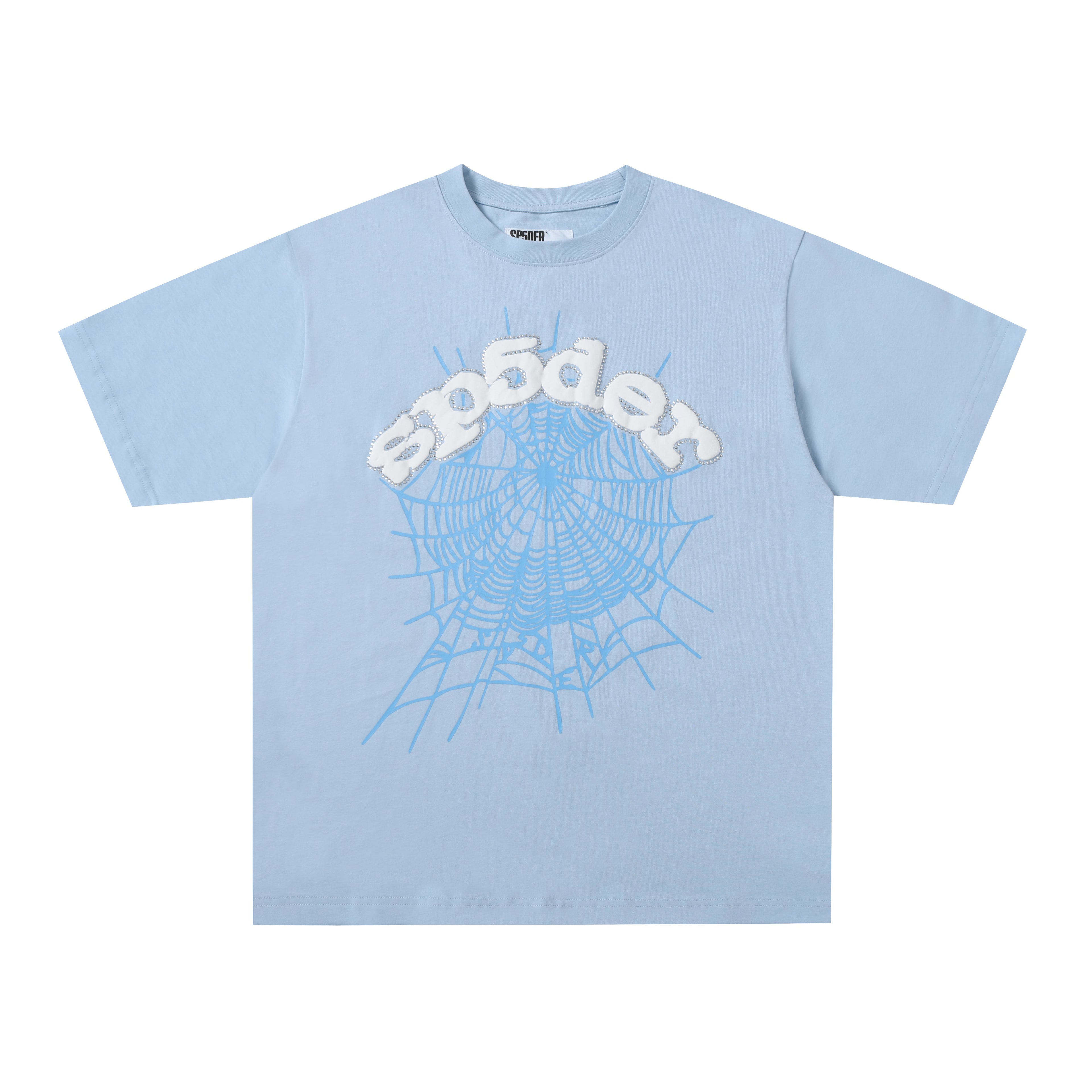 Sp5der Web Graphic T-Shirt ( Ocean Blue / White )