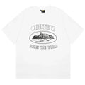 Corteiz Rules The World Plain T Shirt White