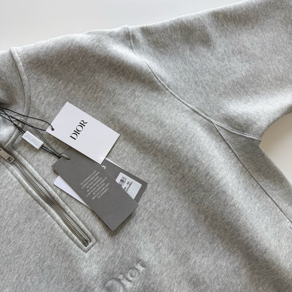 Dior Quarter Zip Sweatshirt – (Navy Blue/Green/Beige)