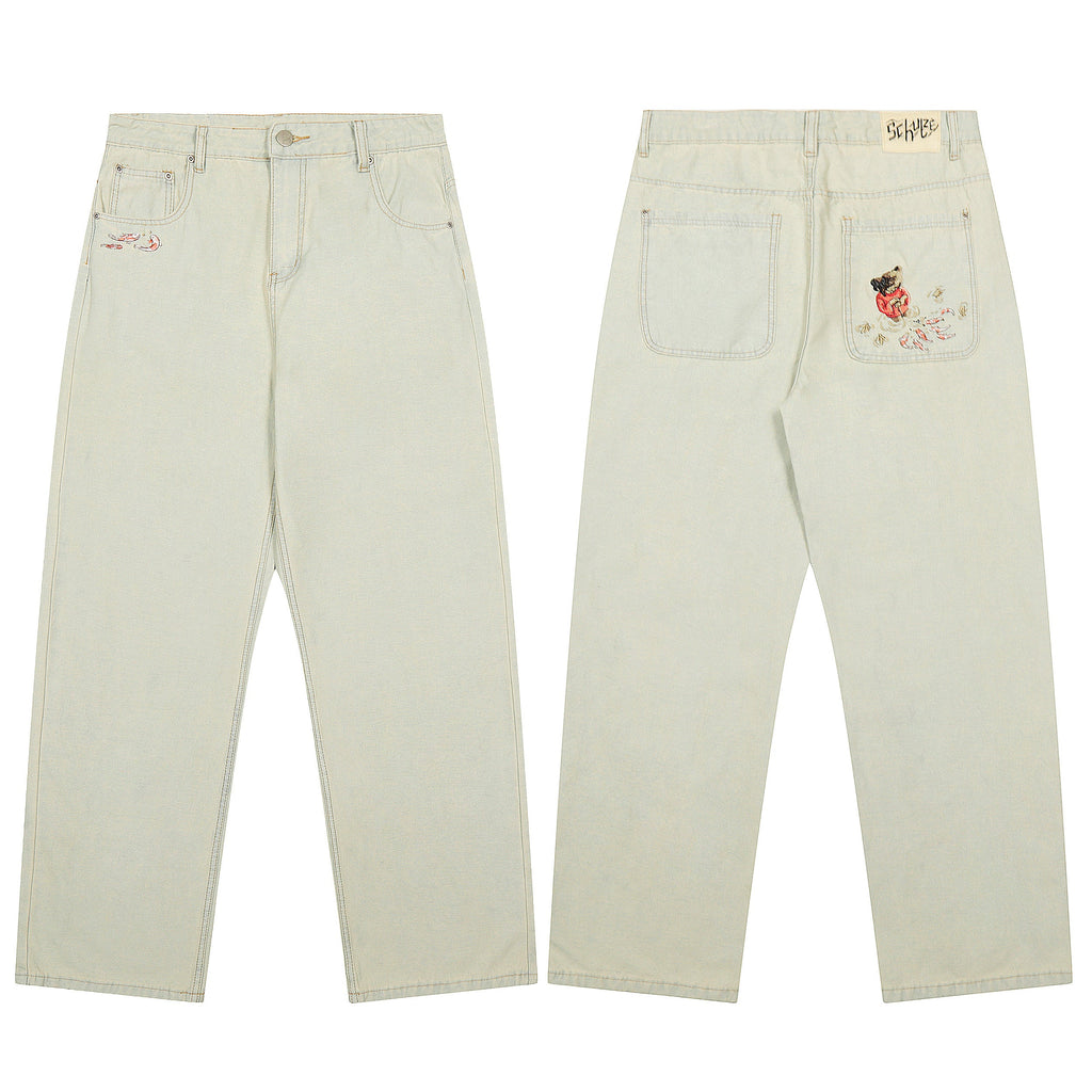 derschutze koi fish denim