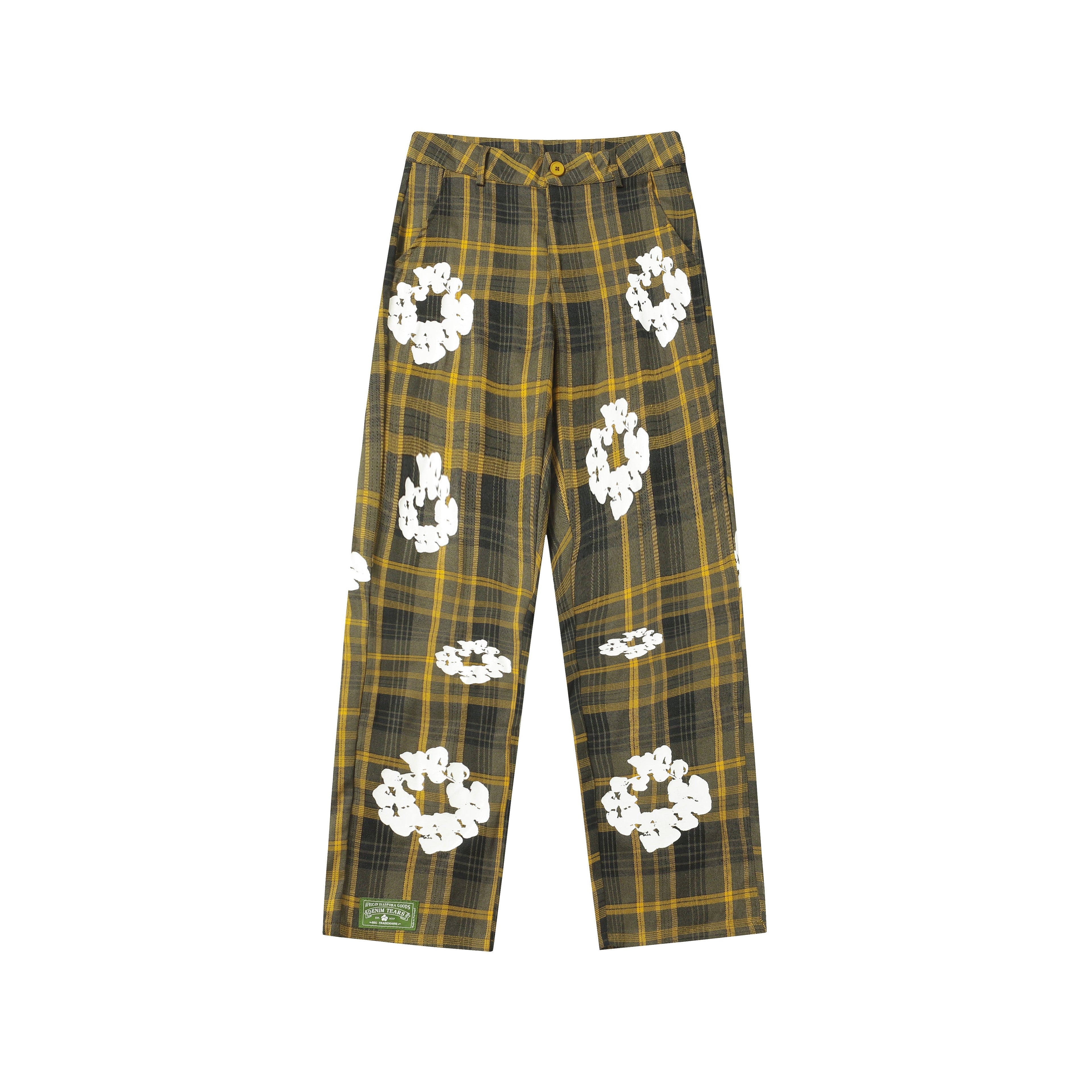 Denim Tears Cotton Wreath Plaid Sweatpants