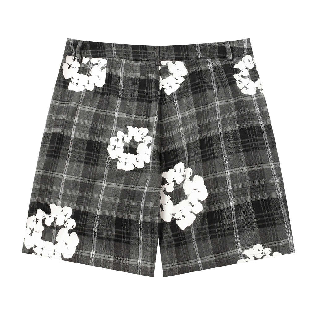 Denim Tears Cotton Wreath Plaid Shorts