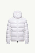 Moncler Maya Hooded Short Down Jacket Men White Moncler