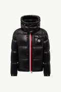 Montbeliard Hooded Short Down Jacket Men Black