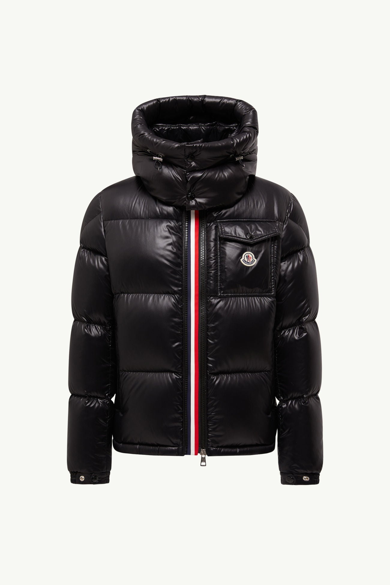 Montbeliard Hooded Short Down Jacket Men Black